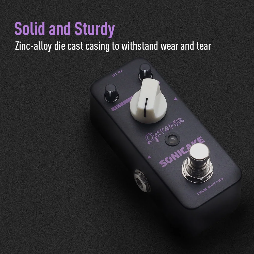 SONICAKE Octaver Аналоговая классическая восьтавная гитарная педаль бас-эффектов QSS-19
