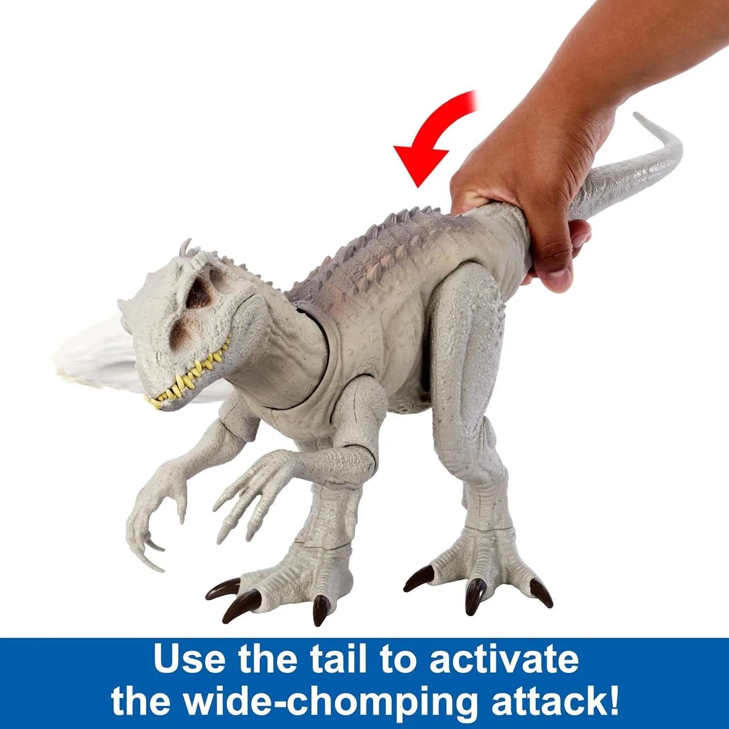 Фото Оригинальная камуфляжная игрушка-динозавр Mattel Jurassic World, Indominus Rex, фигурка со световыми звуками, игрушки для мальчиков №4