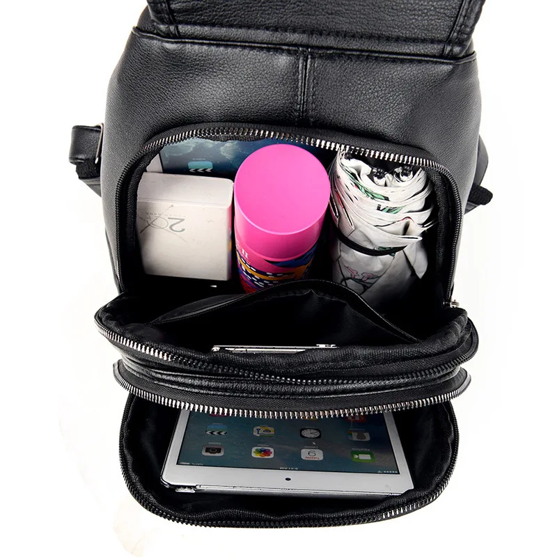 

Female Backpack Designer High Quality Leather Women Chest Bag Fashion School Bags Girl Backpacks lady Travel Bags Red