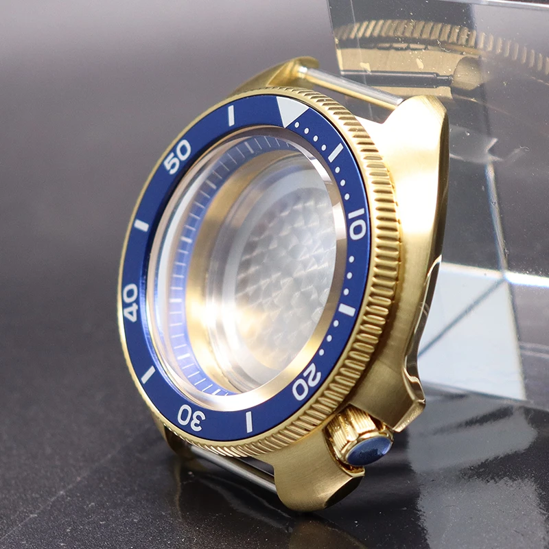 Роскошные мужские часы золотые 44 мм флуоресцентные из нержавеющей стали 316L