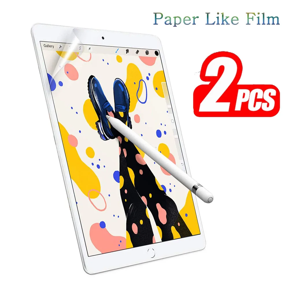 

(2 Packs) Paper Like Film For Apple iPad Pro 11 12.9 2018 2020 2021 2th 3th 4th 5th Generation Tablet Screen Protector Film