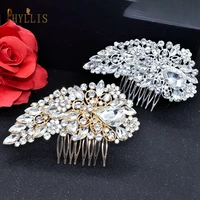 a16 flower bridal hair comb crystal wedding hair accessories diamond bridal tiara headband hair clips wedding hair jewelry