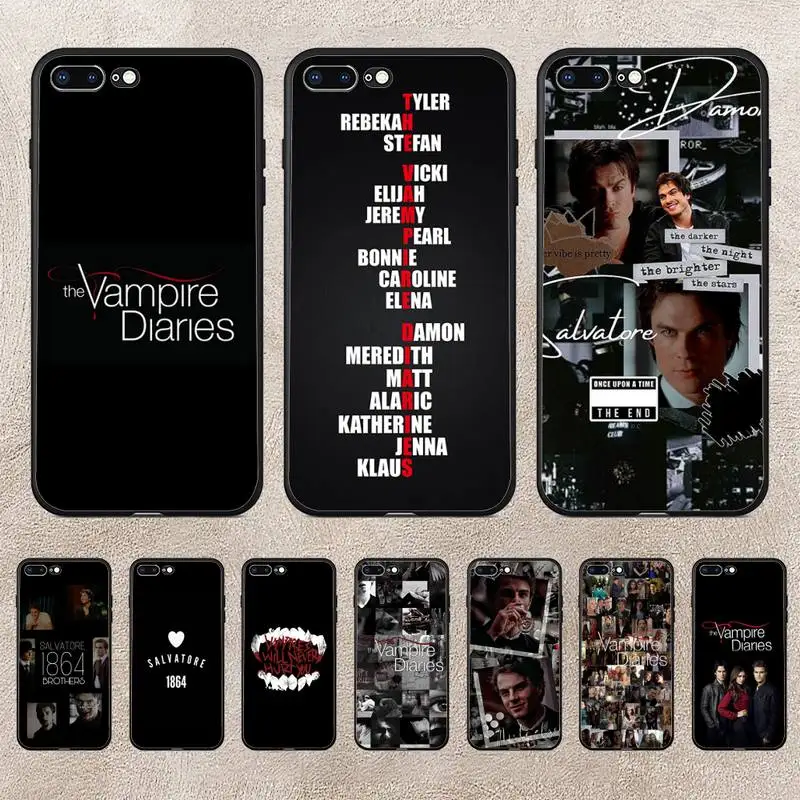 

The Vampire Diaries Stefan Damon Salvatore Phone Case For Huawei Y5 Y62019 Y52018 Y92019 Luxury Funda Case For 9prime2019