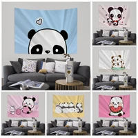 panda tapestry art printing hanging tarot hippie wall rugs dorm wall hanging home decor