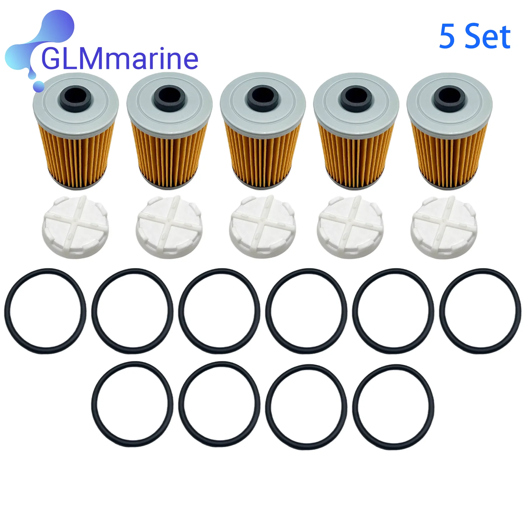 

35-8М 0204703 Крутой топливный фильтр и дисковый фильтр с уплотнительными кольцами для двигателя Mercury Mercruiser Alpha Bravo Series 35–8 м 0093688 35- 892665