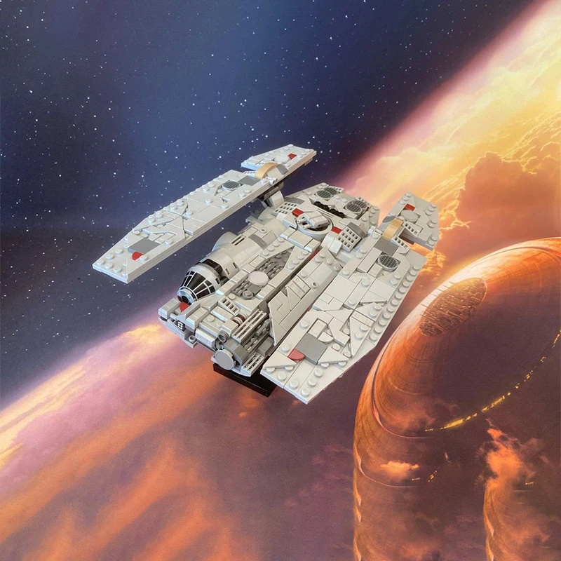 Набор для сборки модели звездолета Luthen S Fondor (641 деталь), масштаб Midi, конструктор, декор для дома, украшение для книжной полки, подарок для взрослых (art.: 3920d81258366) - 3920d81258366
