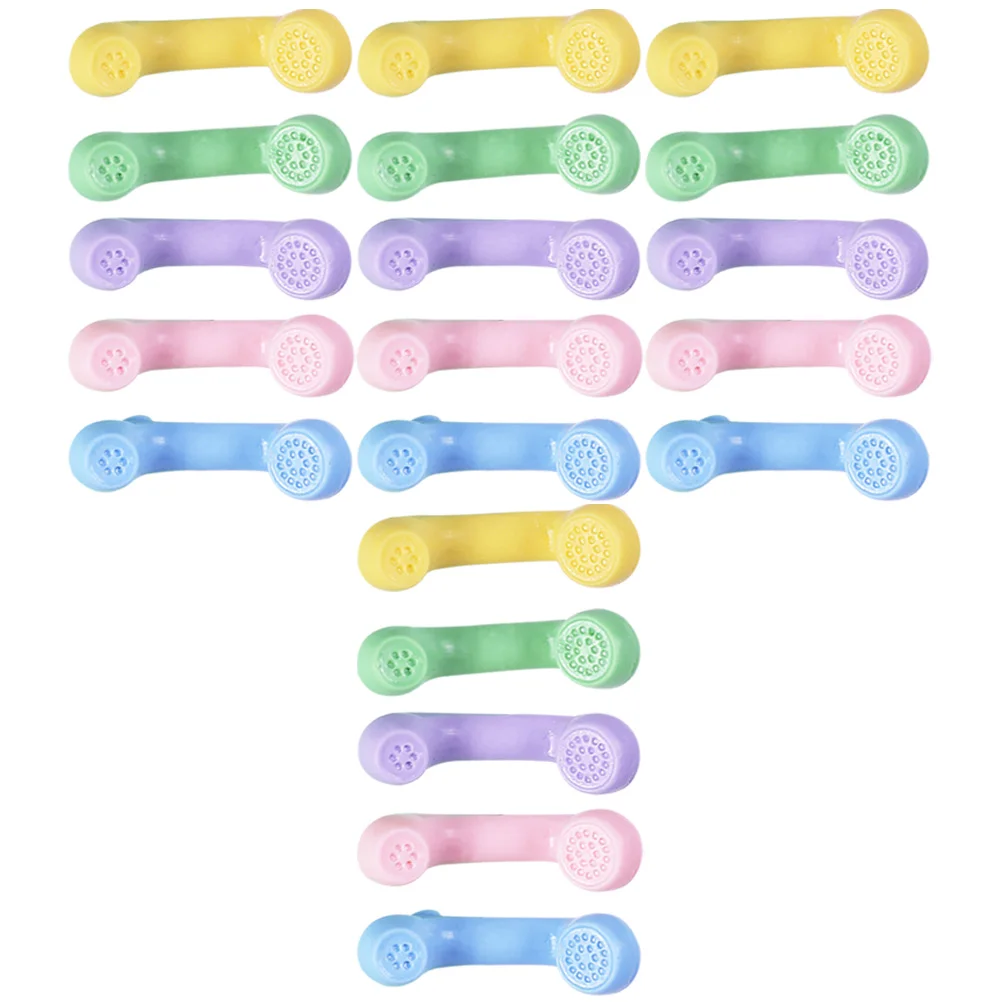 

25 Pcs Cellphone Handset Telephone Ornaments Telephone Ornaments Home Decor House Furniture Mini Telephone Vintage