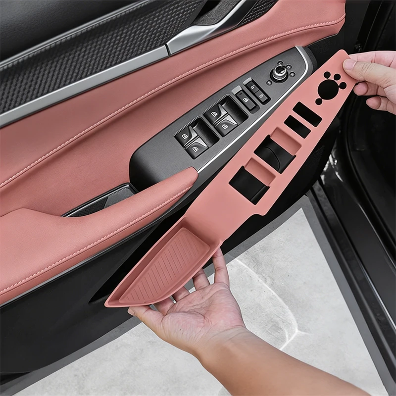 Фото Защитные силиконовые накладки на стеклоподъемники для Changan CS75PLUS Gen2 Gen3 2021 2022 2023 2024, аксессуары для интерьера автомобиля №2