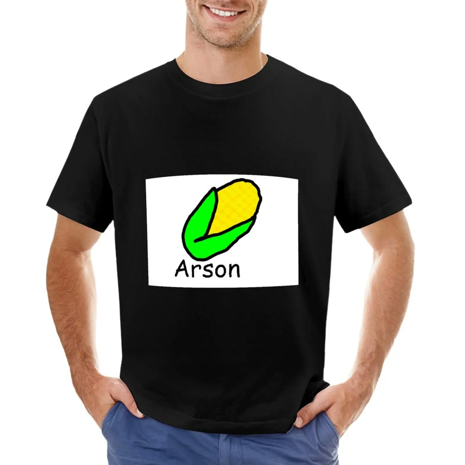 Футболка Corn arson :) индивидуальная футболка женская одежда мужская уличная мужские