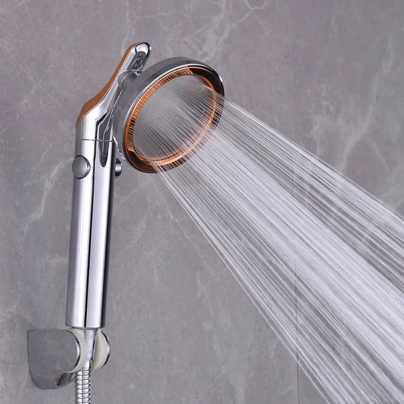 

New Universal Shaking Head Large Panel Outlet Water Stop Portable High Pressure Waterfall Large Bath Shower Head with Button