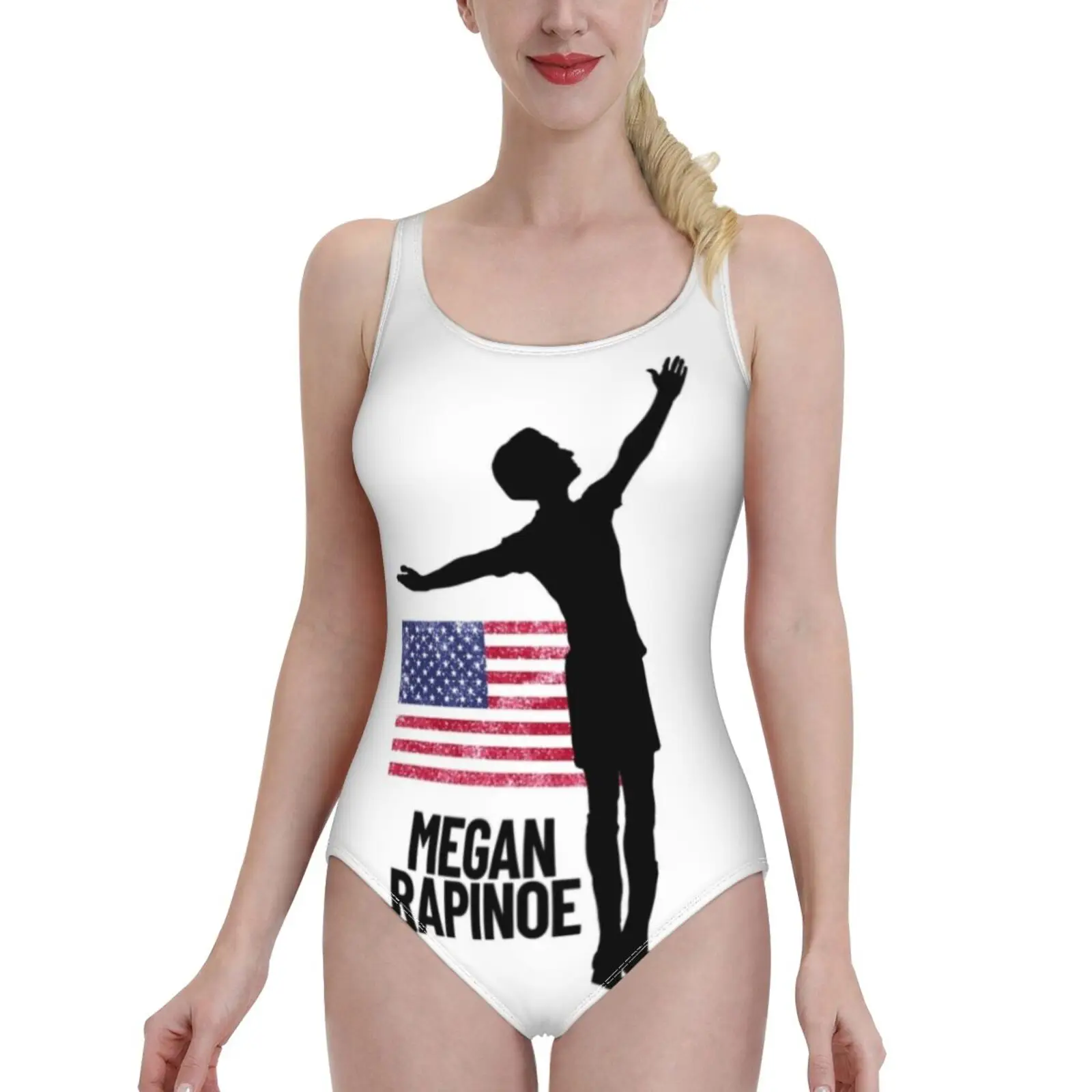 

Слитный купальник Megan Rapinoe, США, женский сексуальный Монокини, купальные костюмы, новые пляжные купальники для девочек, Uswnt, футбол, рапино