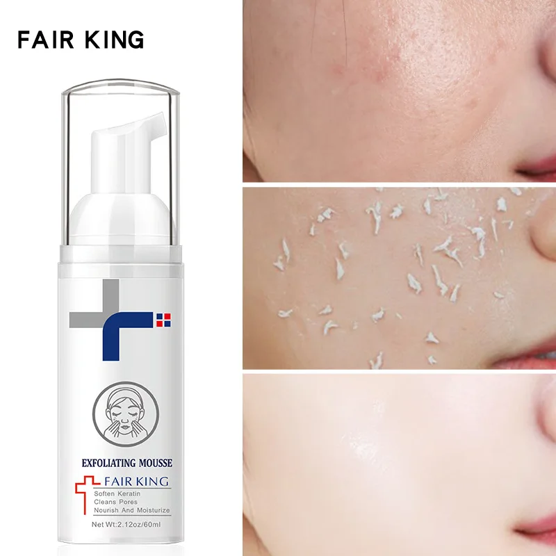 

Foaming Exfoliating Mousse Deep Remove Cleaning All Skin Types Wash Face Smooth Moisturizing Skin Exfoliator Unblock Pores 60ML