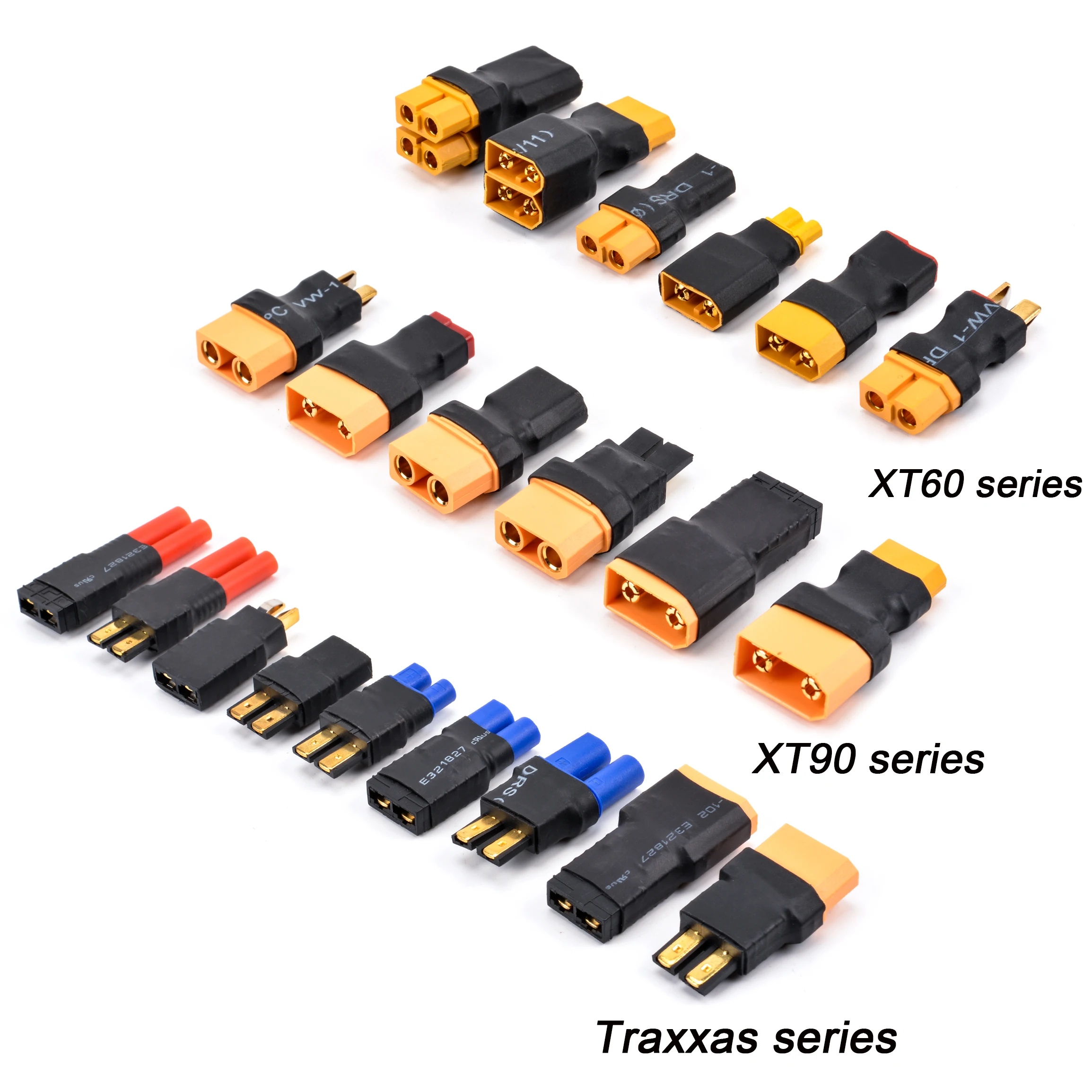 

1-3 пары адаптеров XT30 XT60 XT90 Traxxas T Plug Deans EC5 EC3 мама-папа HXT 4 мм разъемы разъем RC Lipo батарея контрольная часть