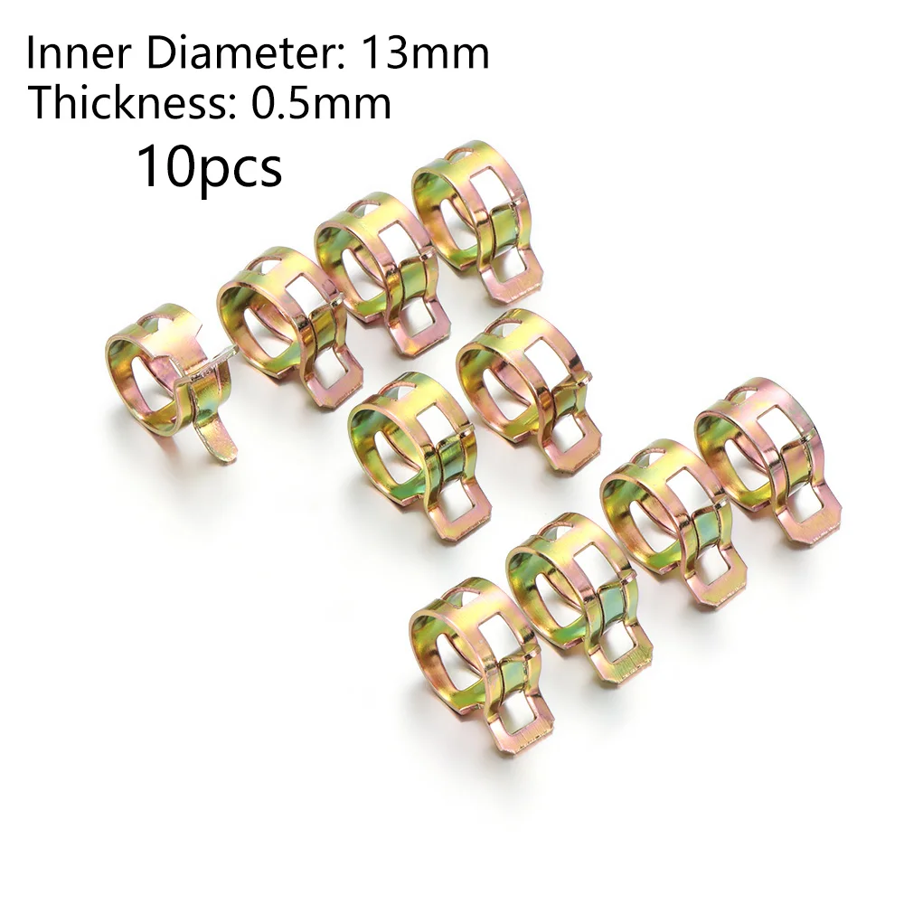 

10 шт., горячий оцинкованный зажим для трубки из нержавеющей стали, топливный масляный провод, водяной шланг, пружинные зажимы, крепеж