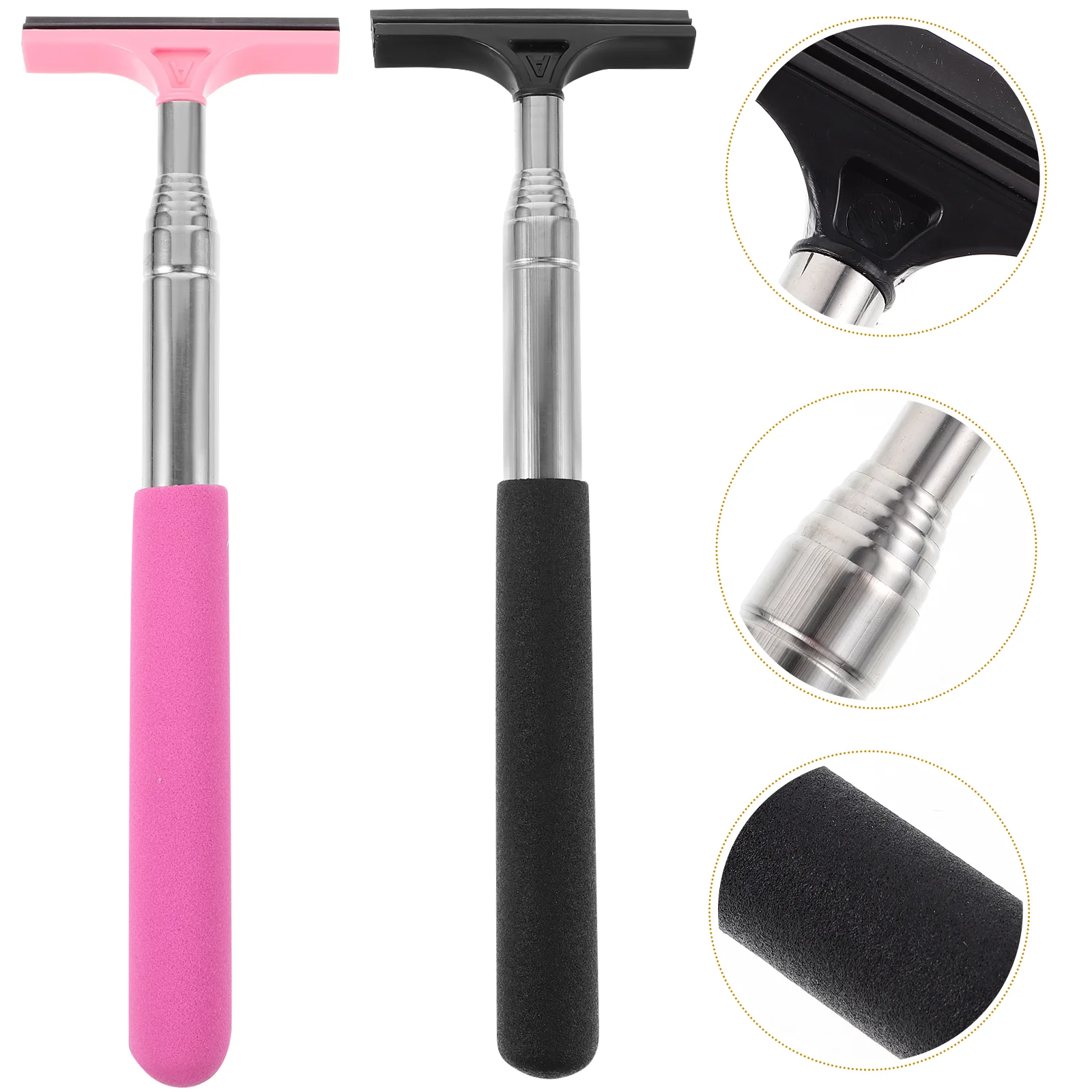 

Side Mirror Car Window Cleaner Tool Handle Squeegee Cleaning Rear View Windshield Tools