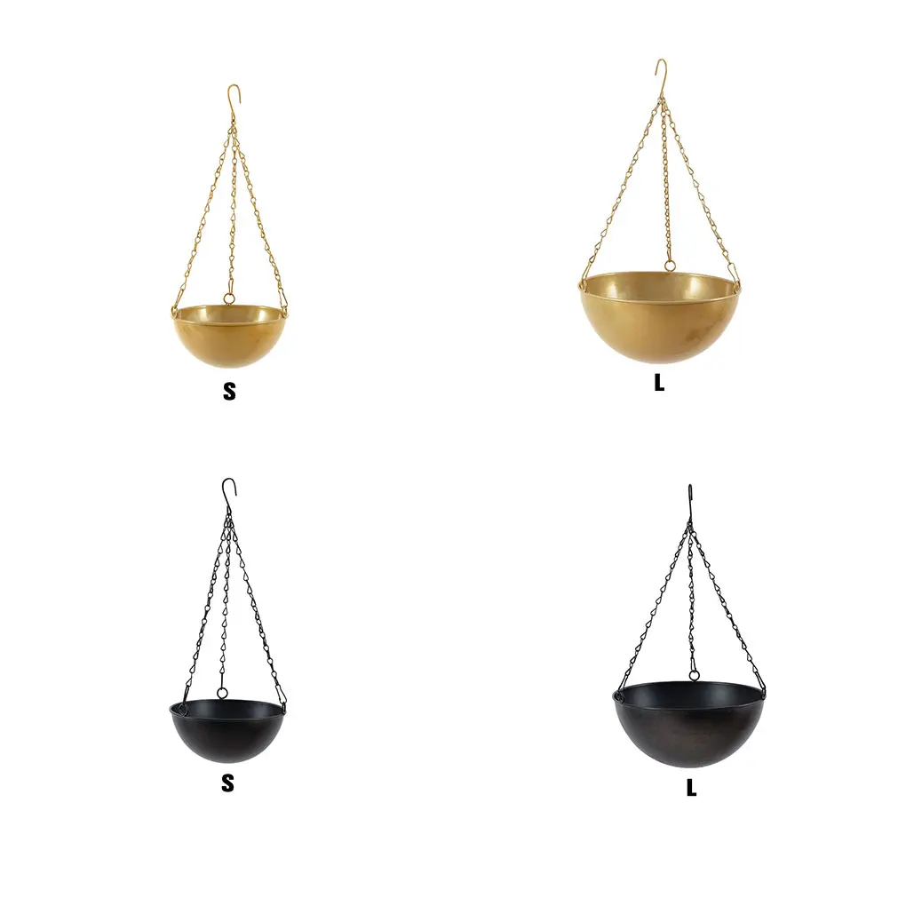 

Металл, устойчивый к атмосферным воздействиям, простой в обслуживании садовый S красивый металлический подвесной цветочный горшок, подвесной горшок