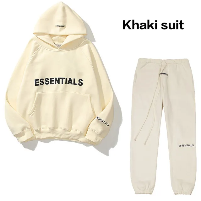 

2022 ESSENTIALS Couple Hoodies Oversize Hip Hop Pullover Letter Printed Mens Hoodies Chest Cuff Logo Hot Stamping Couple Hoodie