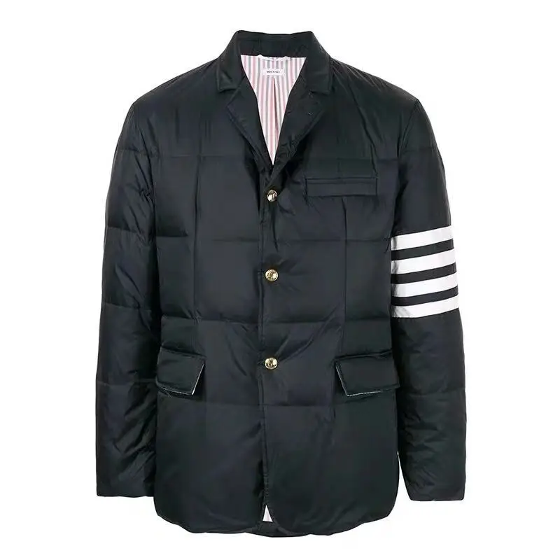 TB Four Stripes Dark Blue TB Suit Down Jacket Men