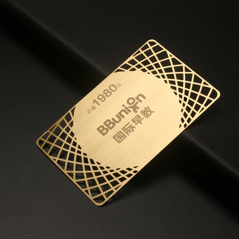 

Customized Metal Cards Luxury Credit Card Size Vip Member Metal Business Card with Laser Engraving Logo