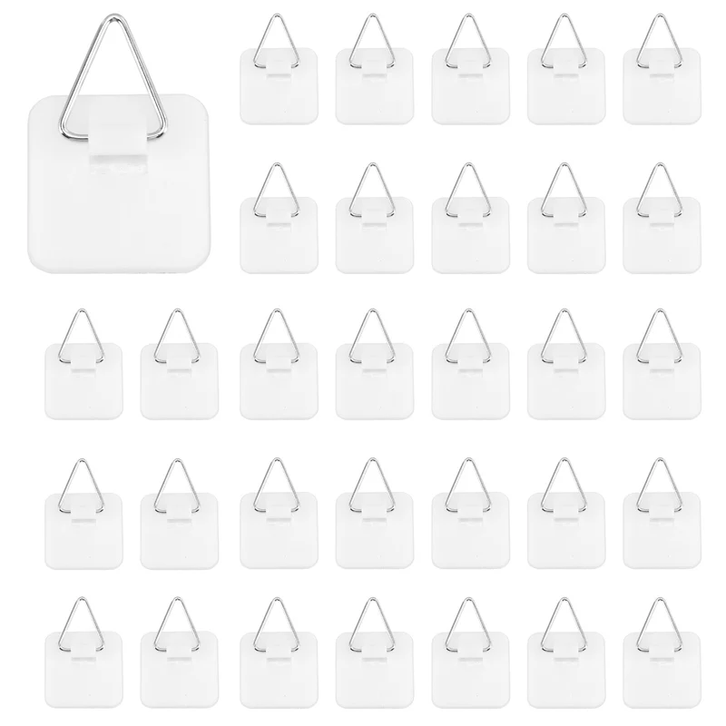 

Invisible Adhesive Plate Hanger Vertical Plate Holders For Plate Pictures Wall Art Decor Supplies, 1.25 Inch (80Pcs)
