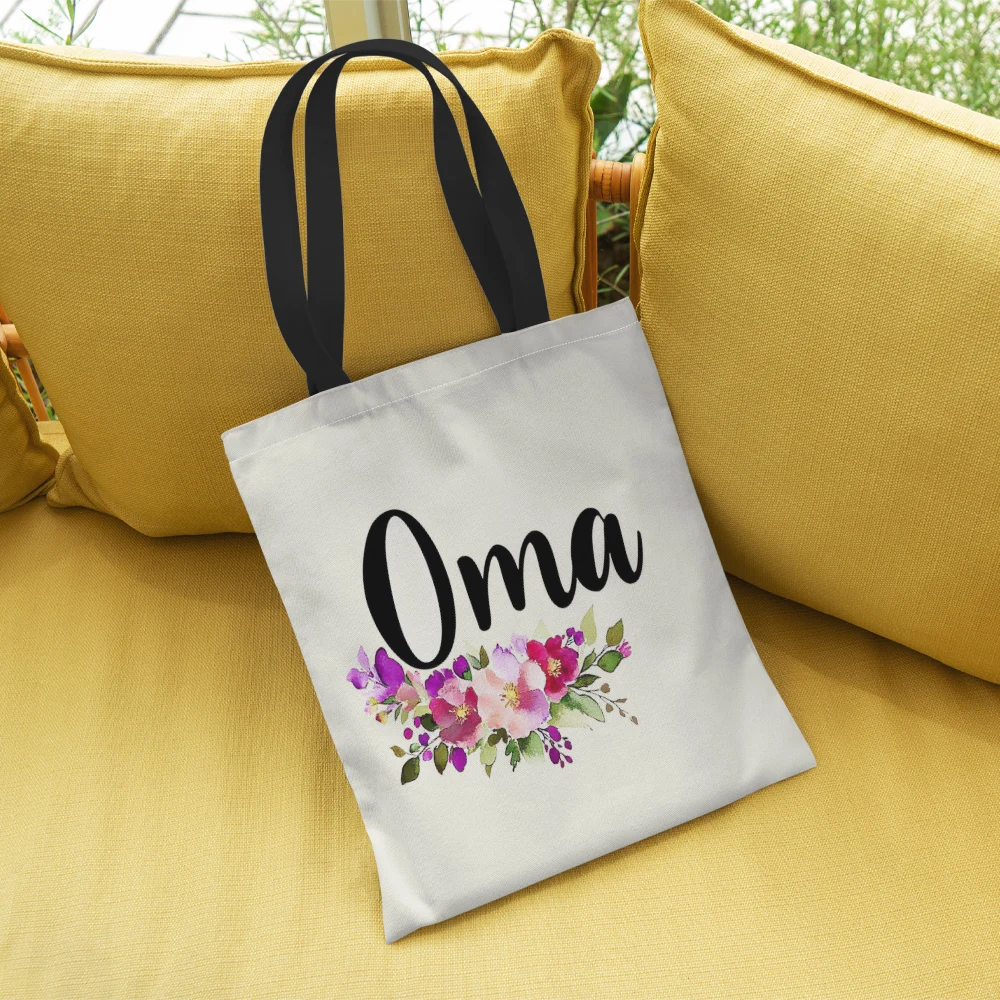 1 шт. подарок Ома на день рождения бабушки многоразовая большая сумка модная для