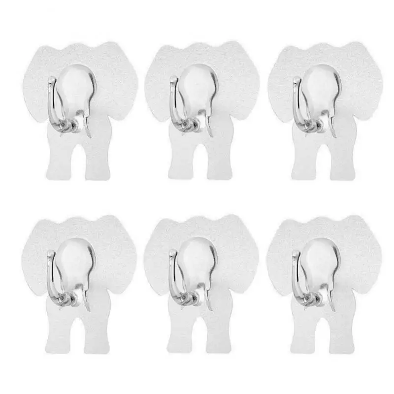 

Traceless Elephant Hook Creative Wall Hanging Adhesive Hook Nail Free Storage Hooks Key Rack Self-adhesive Home Decor Organizer