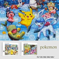 300pcs original anime cartoon pokemon pikachu adult children decompression educational toys childrens christmas gifts