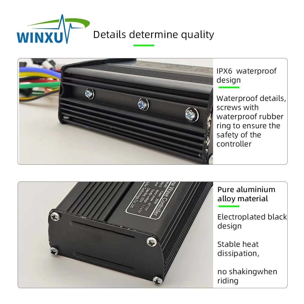 48 В 20 А 500 Вт бесщеточный двигатель синусоидальный универсальный контроллер TF-100