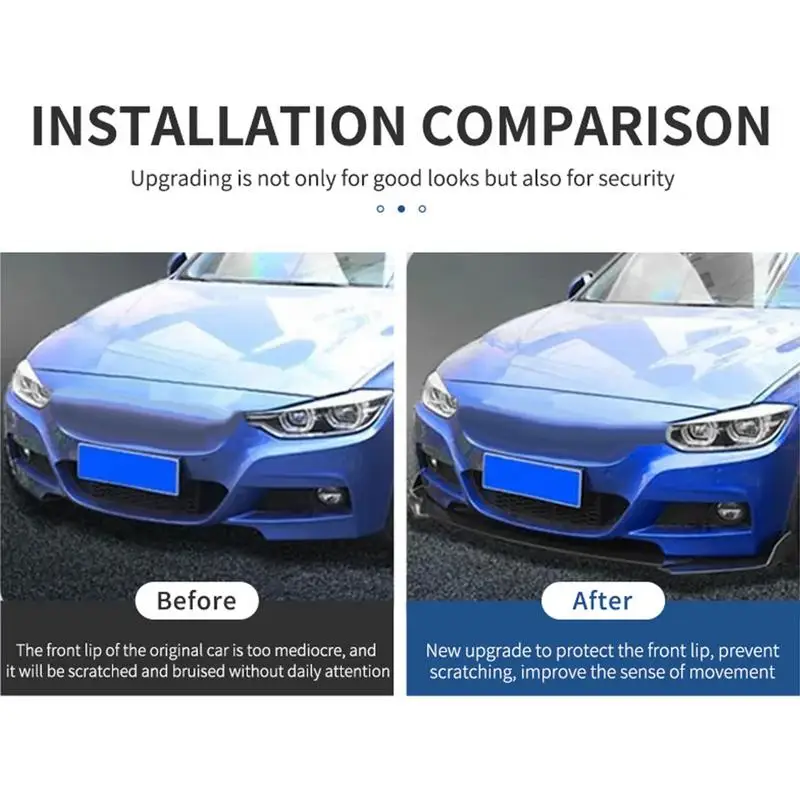 Przedni zderzak samochodowy Rozdzielacz warg Zderzak Warga Zestaw karoserii Regulowana pięciostopniowa Lekka przednia łopata do Antykolizyjna