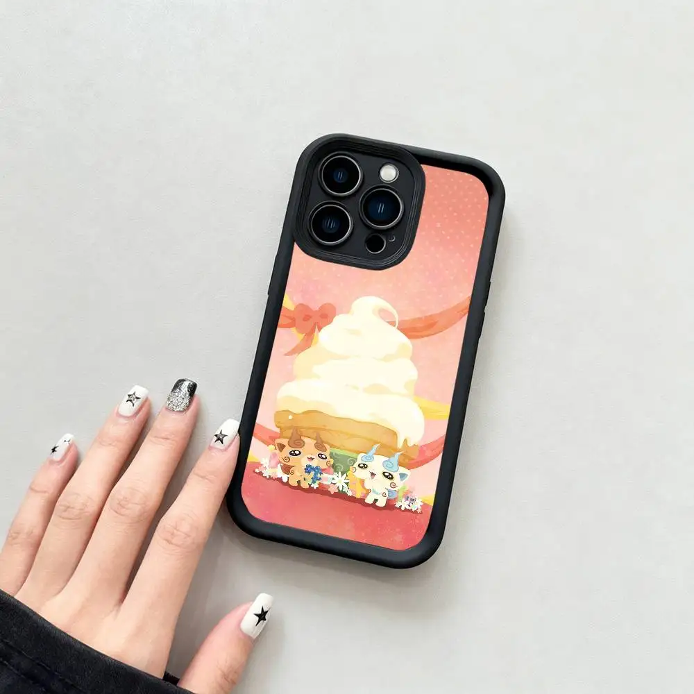 Фото Чехол для телефона J-Jibanyan, черный матовый чехол для iPhone 16, 15, 14, 13, 12, 11 Pro Max, чехлы на заднюю крышку №2