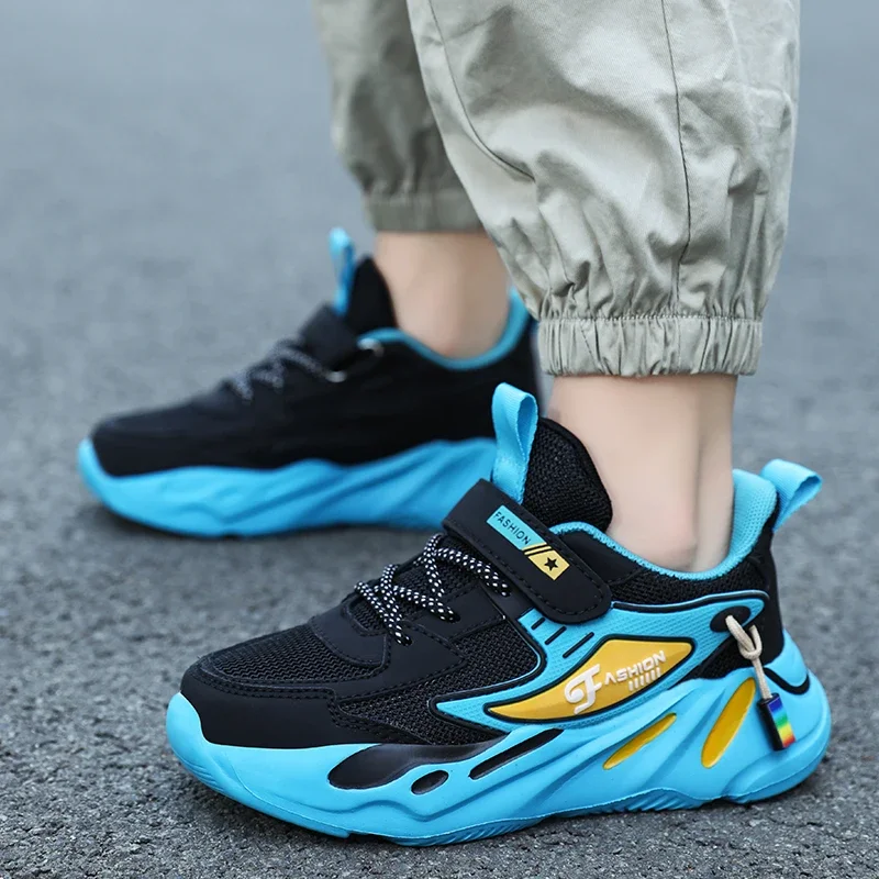 

New Mesh Breathable Running Sports Shoes Kids Girls Size 26-34 Children Sneakers for Boys Flat Casual Basketball Shoes Kids