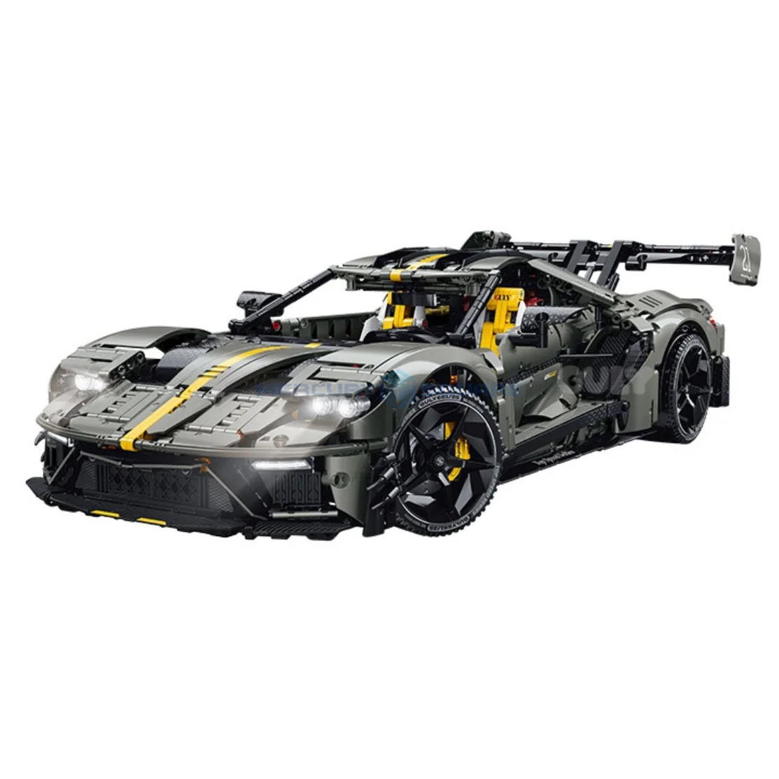 Фото Конструктор Ultimate Tyrant Custom GT: Техническая гоночная модель из строительных блоков, премиум-класс, ностальгический декор для комнаты, игрушка-транспорт, подарочный набор №1