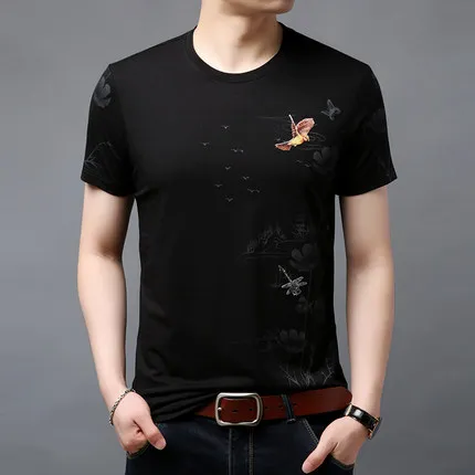 

Men's fashion casual short sleeve T-shirt 11034