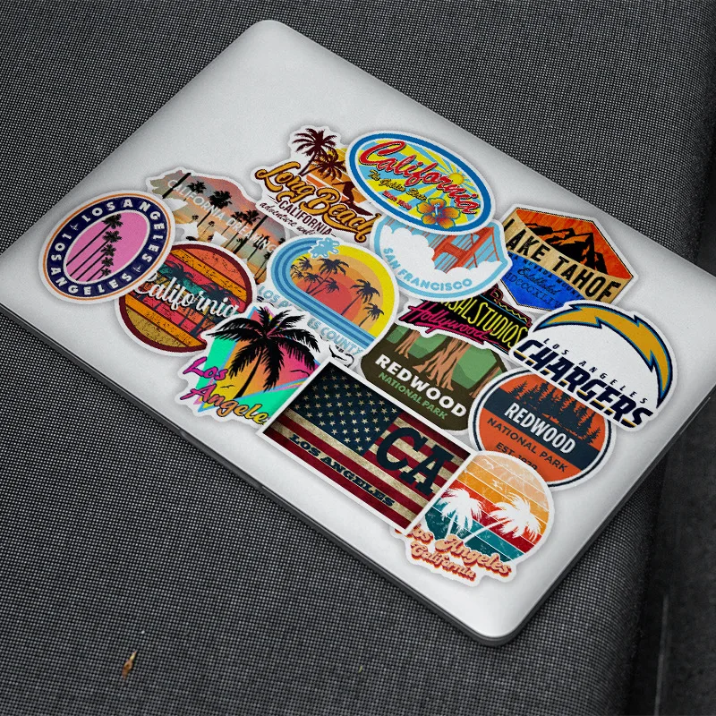 Наклейки Калифорния для ноутбука велосипеда гитары скейтборда 10/30/50 шт.