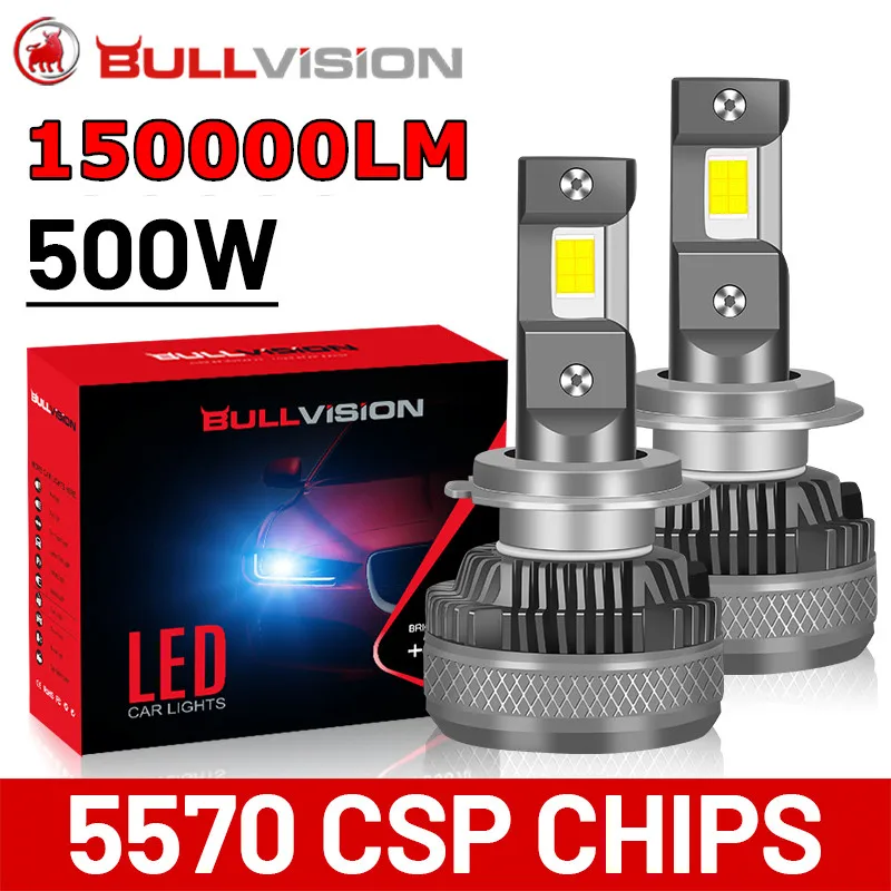 

Bullvision LED H7 150000LM Canbus LED H1 H4 H8 HB3 9005 9006 HB4 9012 HIR2 H9 H16JP 6000K 500W Auto High Beam Low Beam 5570 CSP