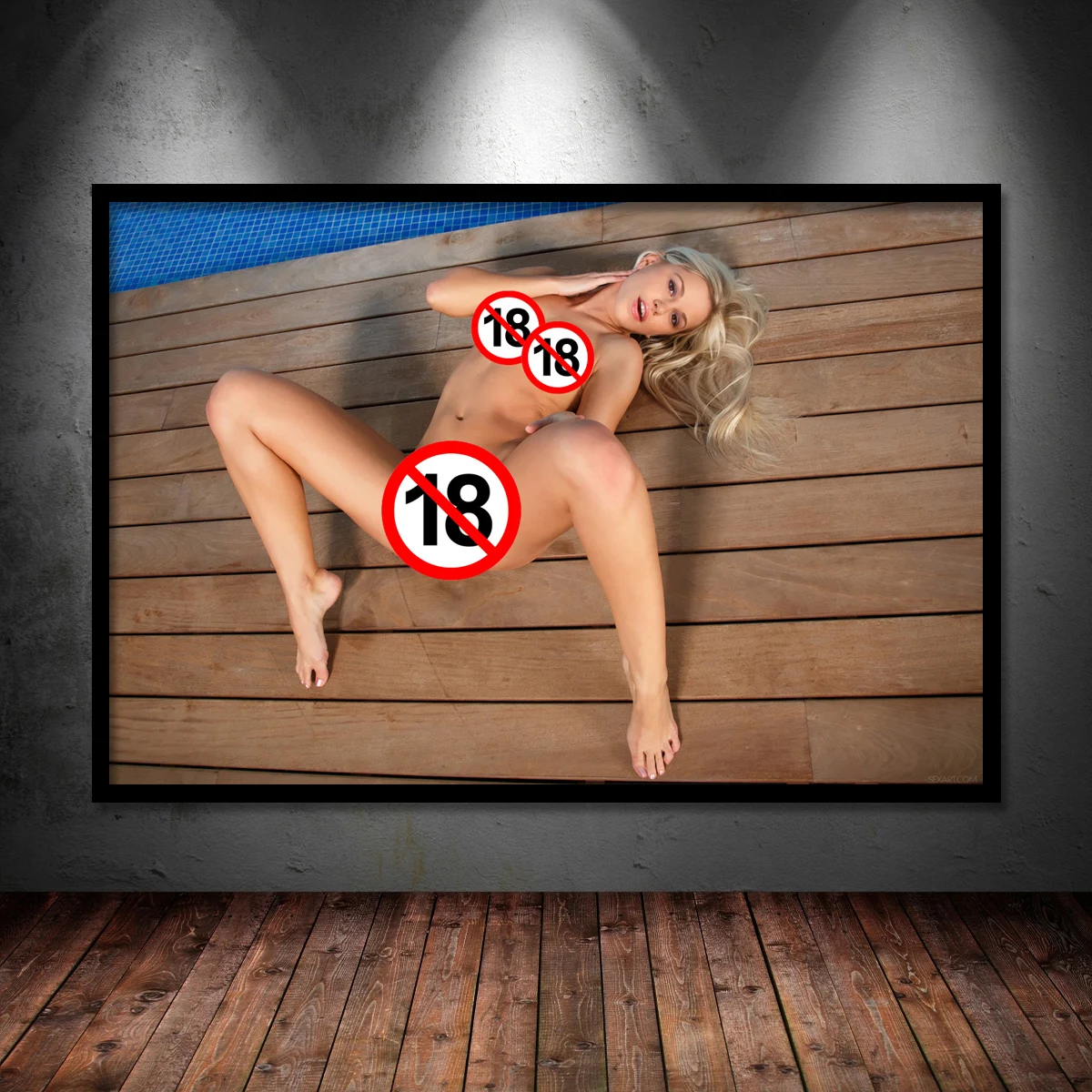 Сексуальная блондинка порно девушки Nudes картина Aldult эротические  постеры Печать на холсте картины на стену без рамки для дома гостиной Декор  | AliExpress