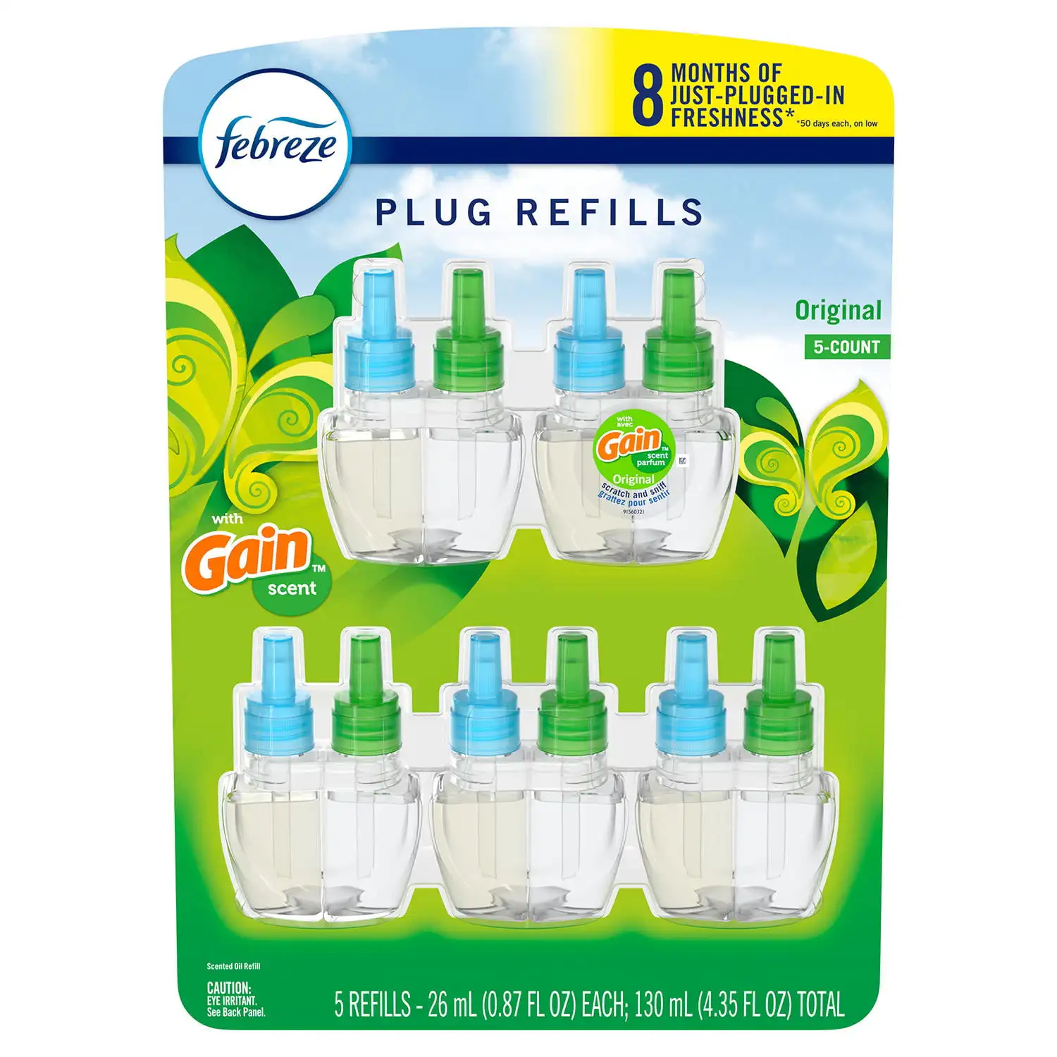 

Plugs Air Freshener Refills 5 Pack Gain Scent