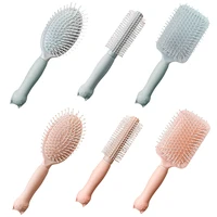 1pc cute cat air cushion combs women scalp massage comb hair brush hollowing out home salon diy hairdressing tool