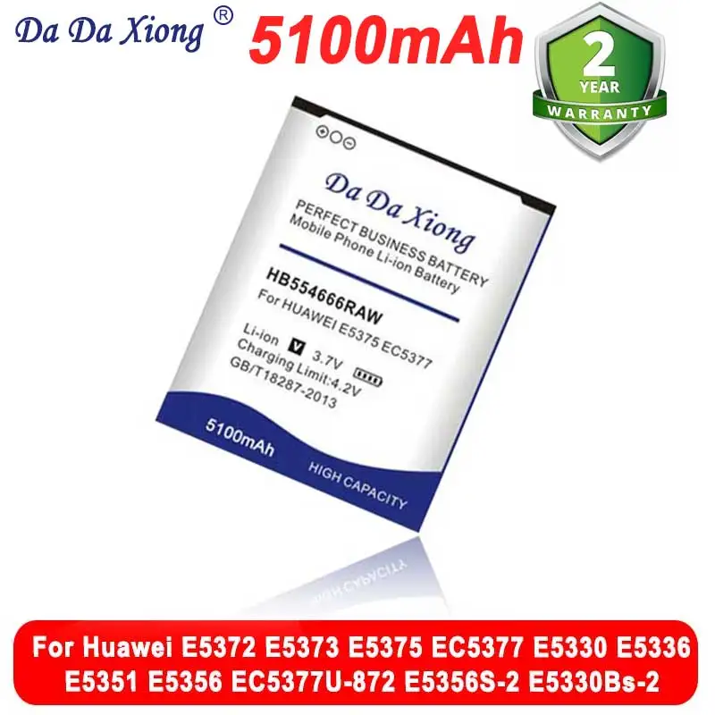5100 мАч HB554666RAW для Huawei E5372 E5373 E5375 EC5377 E5330 E5336 E5351 E5356