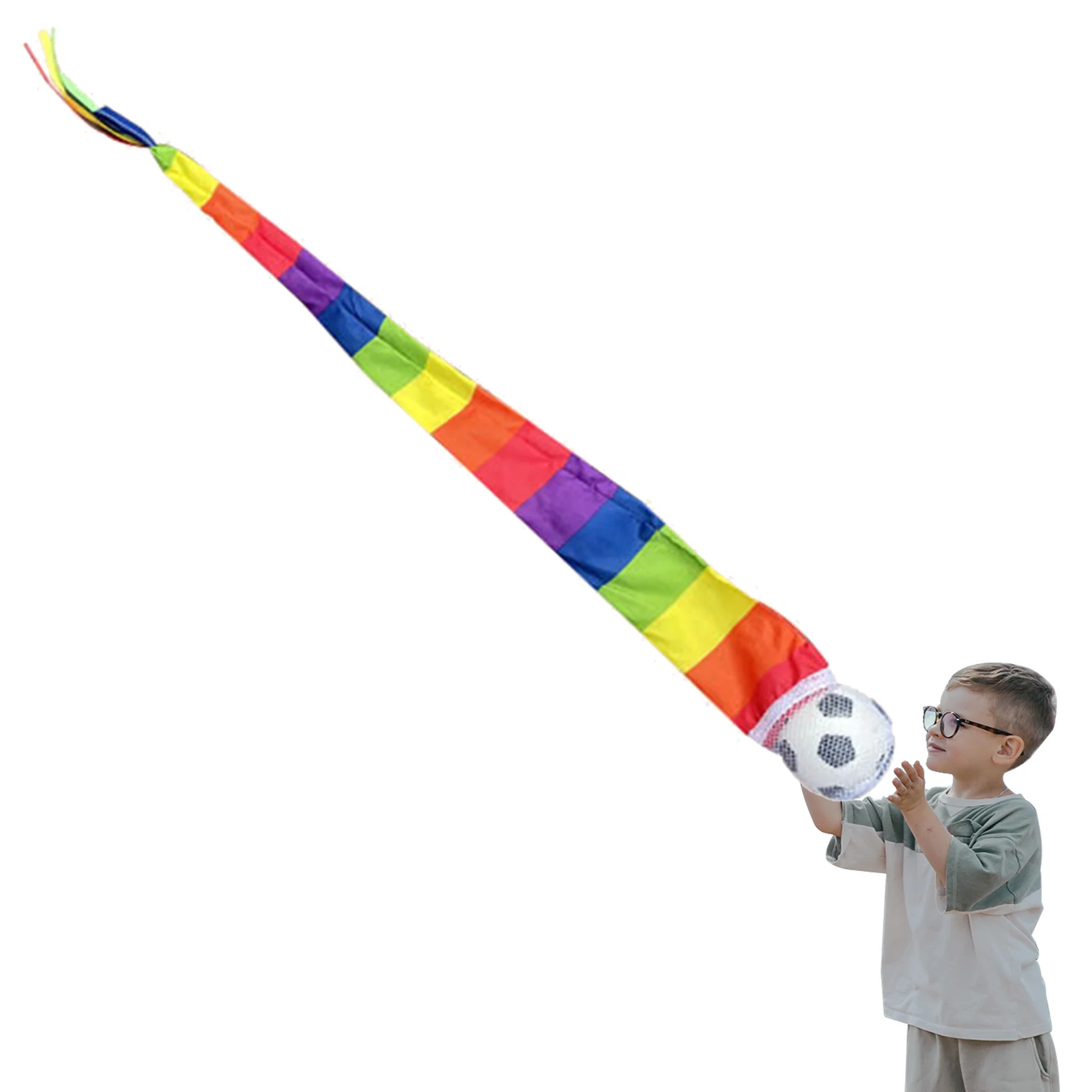 

Шарики из пенопласта Catch Tail, шелковые радужные мягкие игрушки С небесным хвостом, образовательные спортивные шарики для игровой площадки, к...