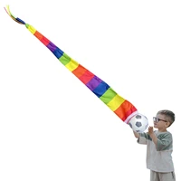 catch tail foam balls silks rainbow soft skytail toy educational sports playground balls colorful meteor ball with rainbow tails