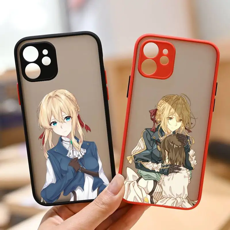 

Violet Evergarden Phone Case IPhone 12 11 13 14 Pro Max X XR XS SE2020 7 8 Plus Hard Shockproof Cover Case