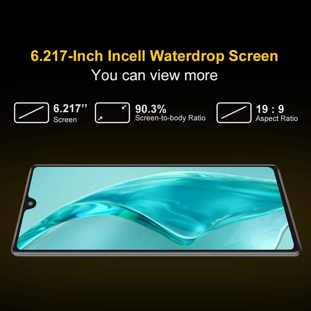 Cubot P50 Android 11 Smartphone 20MP Selfie Camera 4200mAh 6GB RAM+128GB ROM 6.217 inch Mobile Phone MT6762 Octa Core Cellphones