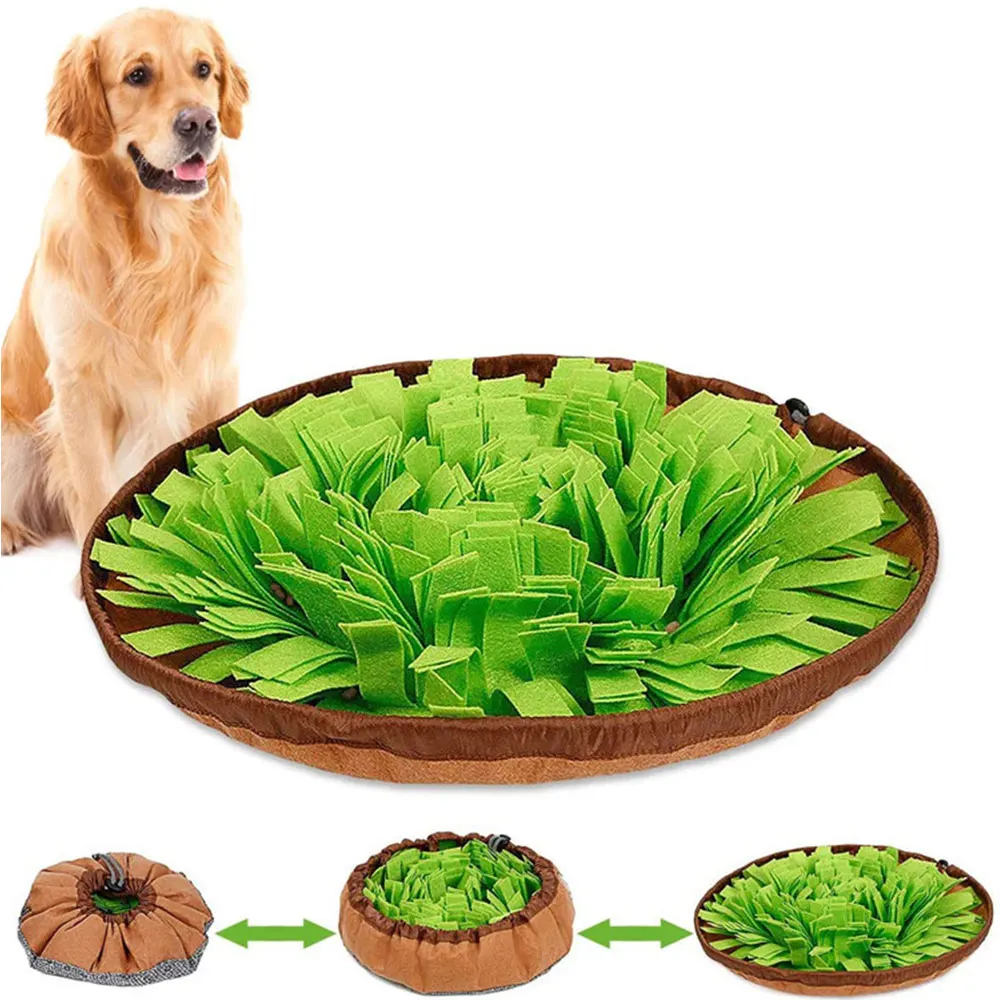 

Puzzle Toy Pad Snuffle Toys Dog Training Slow Feeding Dog Smell Sniffing Carpet Bowl Mat Dog Pet Washable Nose Dispenser Food