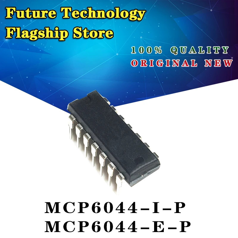

new original MCP6044-I/P MCP6044-E/P in-line DIP14 four-channel op amp