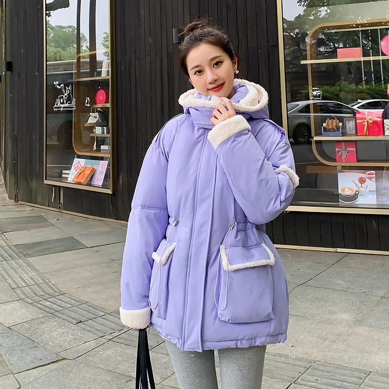 

Парка женская зимняя на хлопковом наполнителе, с капюшоном