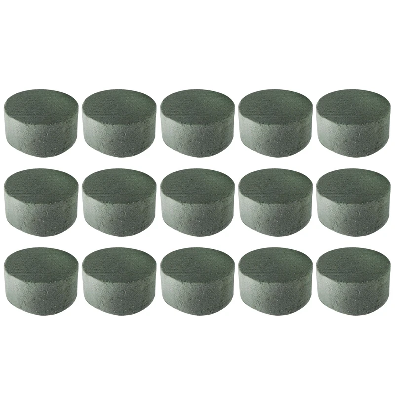 

Floral Foam, 15 PCS Round Dry Floral Foam Blocks, Green Blocks for Artificial Flowers, Great for Flower CNIM Hot