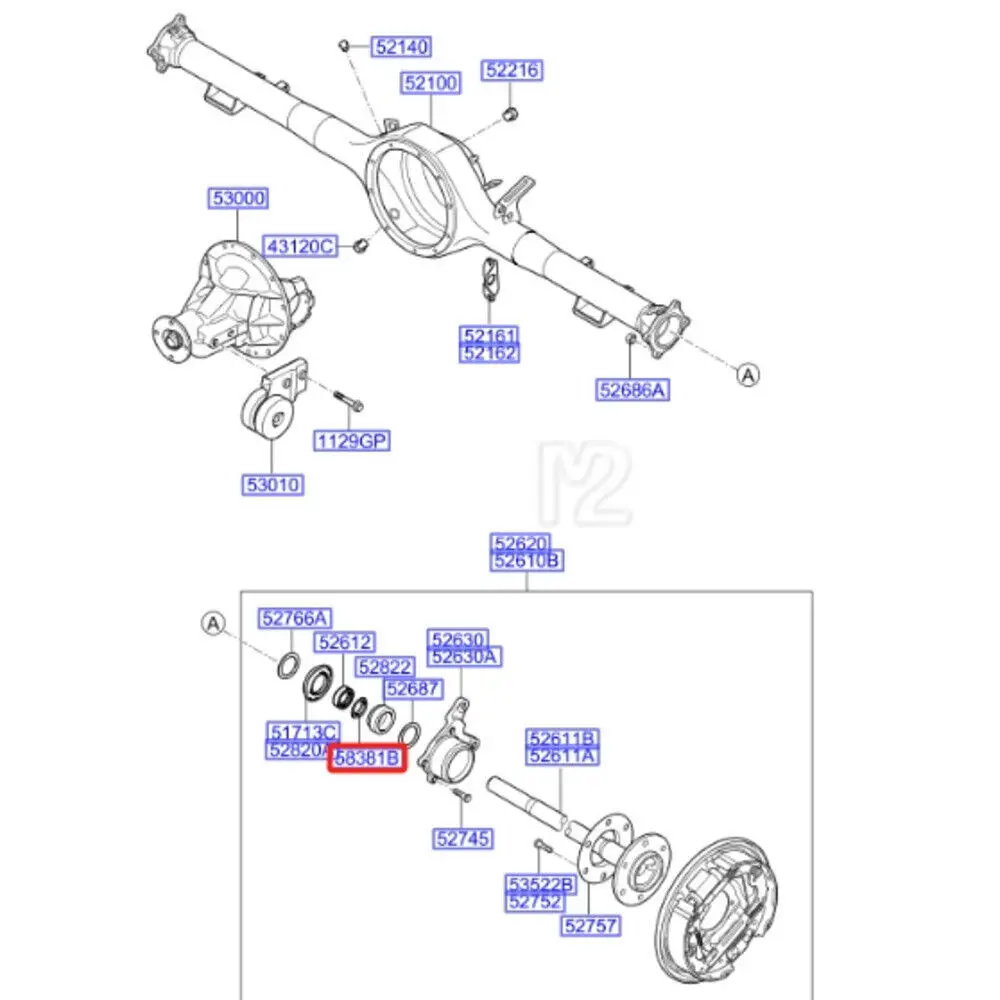 WHEEL-TOOTH RR для Hyundai H-1 Starex H1 задний полуось ABS зубчатое кольцо 583814A050 58381-4A050