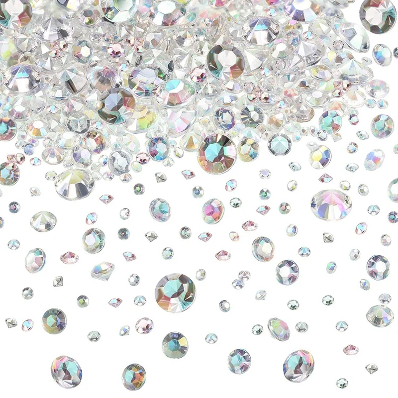 

4000 Pcs Scatter Crystals Wedding Table Decorative Crystals Acrylic Diamonds For Crafts Rhinestones Vase Filler