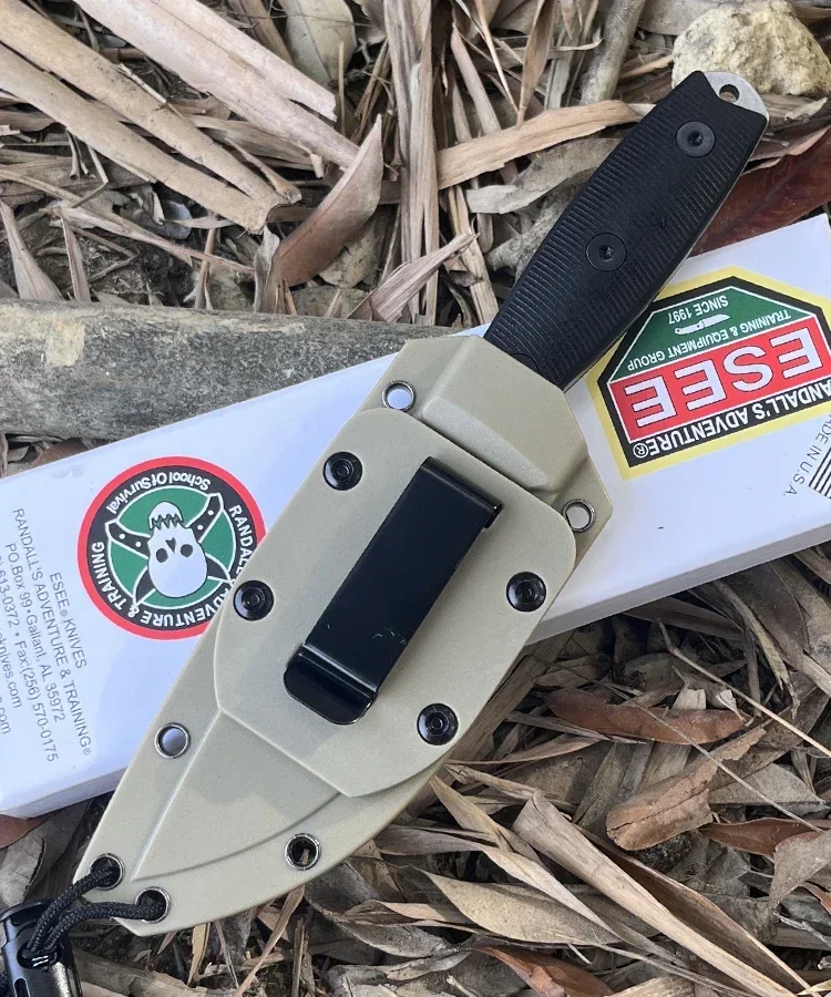 Esee-3p Rowen Тактический Нож С Фиксированным Лезвием Уличный Готовый Черной Ручкой